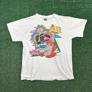 1993 Ren & Stimpy Nickelodeon cartoon vintage graphic tee single stitch tultex